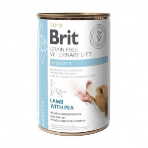 Лікувальний вологий корм для собак Brit VD Obesity Dog, 400г