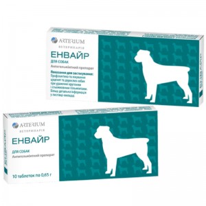 Таблетки для собак Arterium Енвайр від глистів 10 таблеток