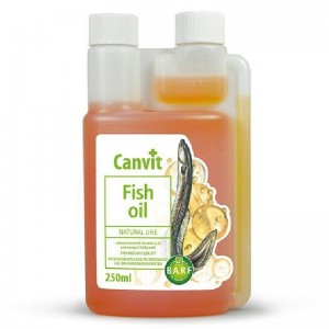 Рідка вітамінна добавка для собак Canvit Fish Oil з рибячим жиром з вугра, 250мг