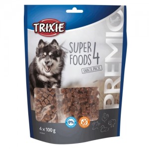 Ласощі для собак Trixie Premio 4 Superfoods, з куркою, качкою, яловичиною і бараниною, 4 x 100 гЛако