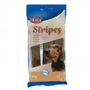 Ласощі для собак Trixie Stripes, з ягням, 100г (10 шт)
