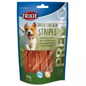Ласощі для собак Trixie Premio Chicken Cheese Stripes, сир / курка 100гр