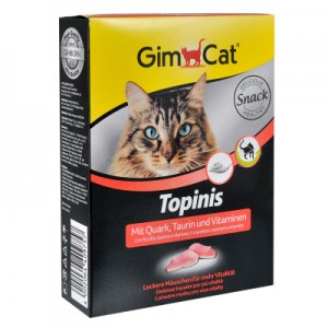 Вітаміни Gimpet Topinis для кішок з сиром, 220г