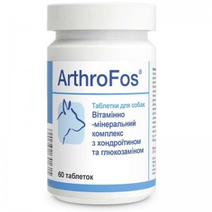 Вітамінно-мінеральний комплекс для собак Dolfos ArthroFos з глюкозаміном і хондроїтином, 60шт