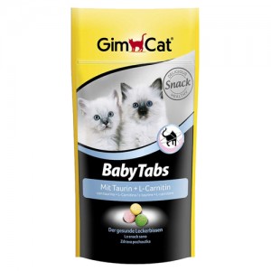 Вітаміни для кошенят Gimcat Baby-Tabs з морск водоростями, таурином і L-карнітин, 40 гр