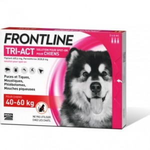 Краплі для собак вагою 40-60кг FrontlineTri-Act від бліх і кліщів
