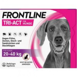 Краплі для собак вагою 20-40кг FrontlineTri-Act від бліх і кліщів