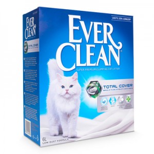 Наполнитель для кошачего туалета Ever Clean Total Cover, бентонитовый, 6л