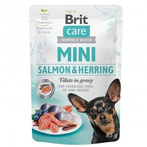 Вологий корм для собак Brit Pate&Meat Mini Salmon, 85г