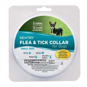Нашийник для собак малих порід Small Sentry Flea&Tick Small від бліх і кліщів,  36 см (2 шт)