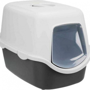 Туалет для котів Trixie Vico закритий, 40×40×56 см, графітовий / світло-сірий, пластик