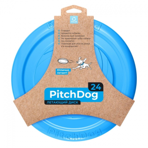 Іграшка для собак Collar PitchDog диск блакитний, 24см