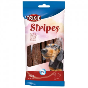 Ласощі для собак Trixie Stripes Light, з яловичиною 100гр (10шт)
