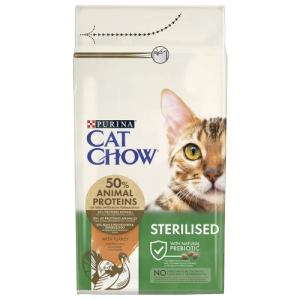 Сухий корм для котів Purina Cat Chow Sterilised з індичкою