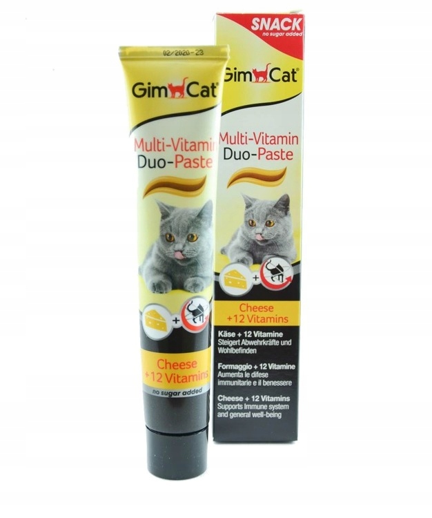 Паста для котів Gimcat Duo мультивітамін + сир, 50г - 3