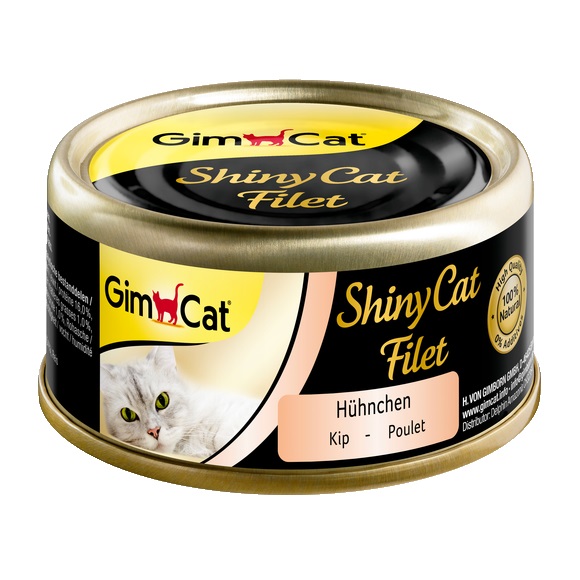 Вологий корм для котів Gimcat Adult Shiny Cat Filet курка, 70г - 1