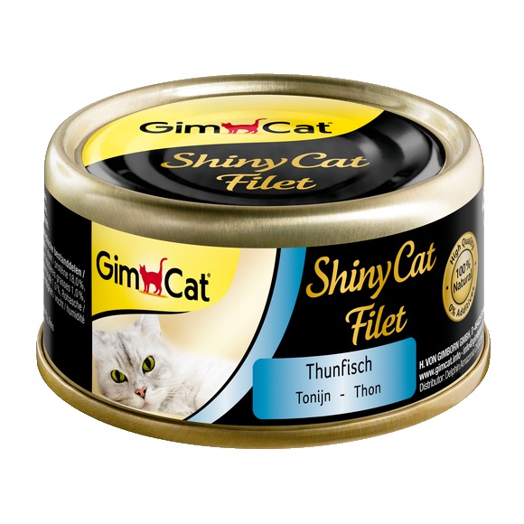 Вологий корм для котів Gimcat Adult Shiny Cat Filet тунець, 70г - 1