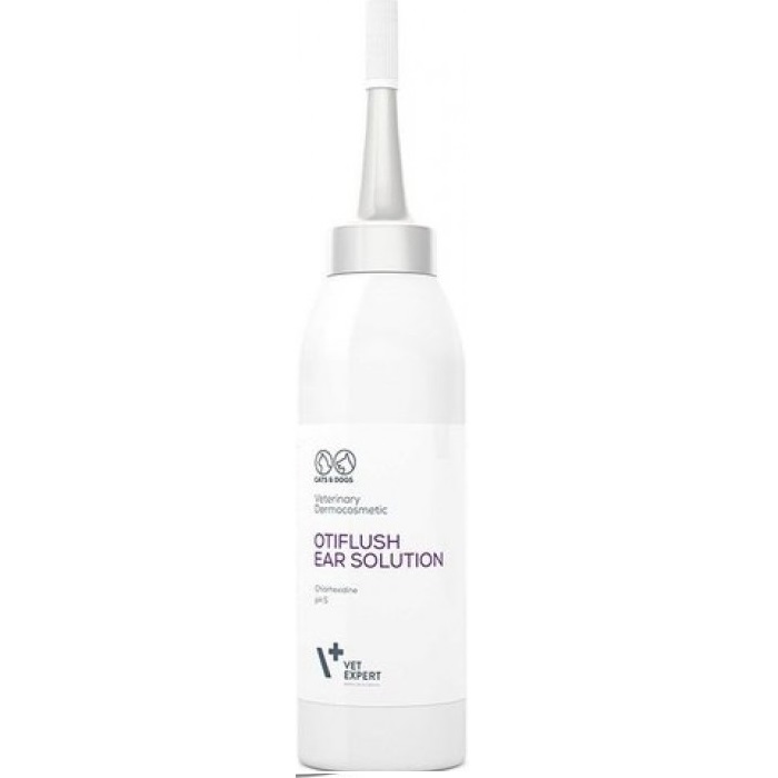 Розчин для котів і собак VetExpert Optiflash для промивання вух, з хлоргексидином, 125мл - 2