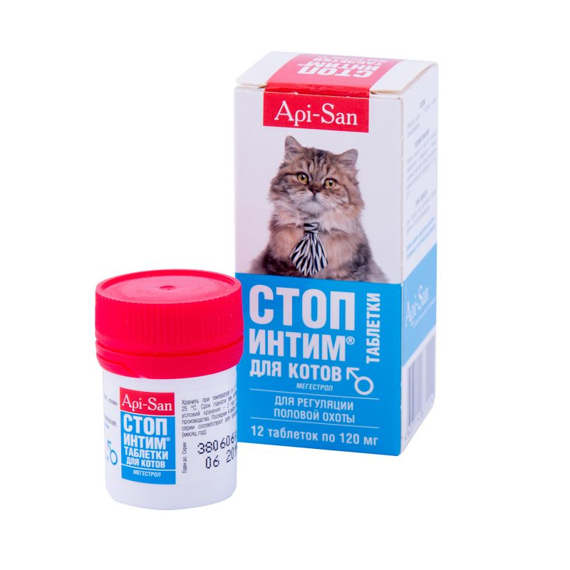 Таблетки  для котів Api-San Стоп-інтим, №12 - 2