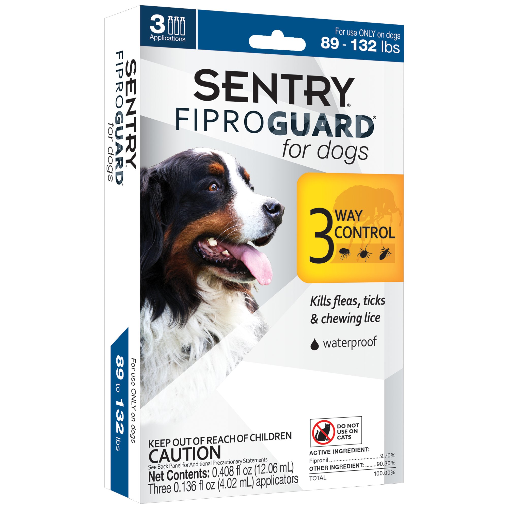 Краплі для собак вагою 40-60кг Sentry FiproGuard від бліх, кліщів і вошей(ціна за піпетку) - 1