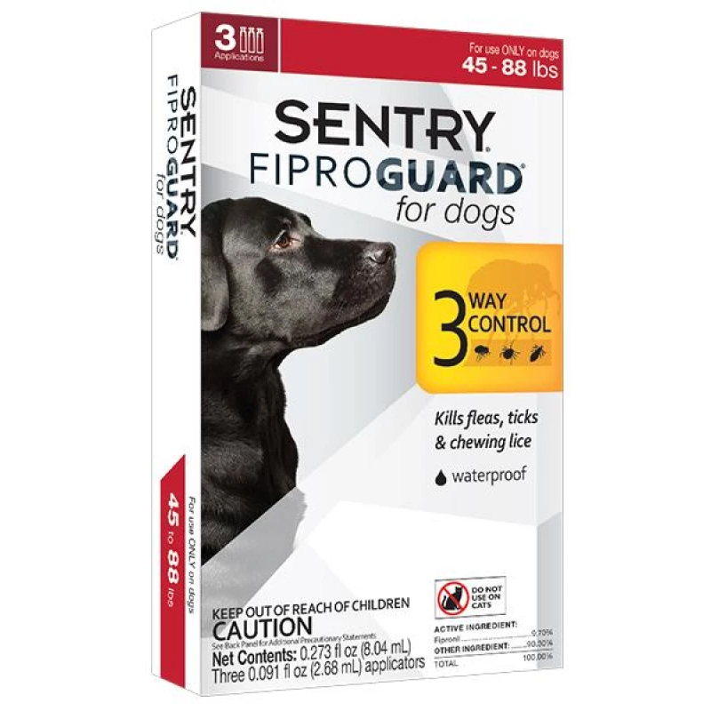 Краплі для собак вагою 20-40кг Sentry FiproGuard від бліх, кліщів і вошей(ціна за піпетку) - 2