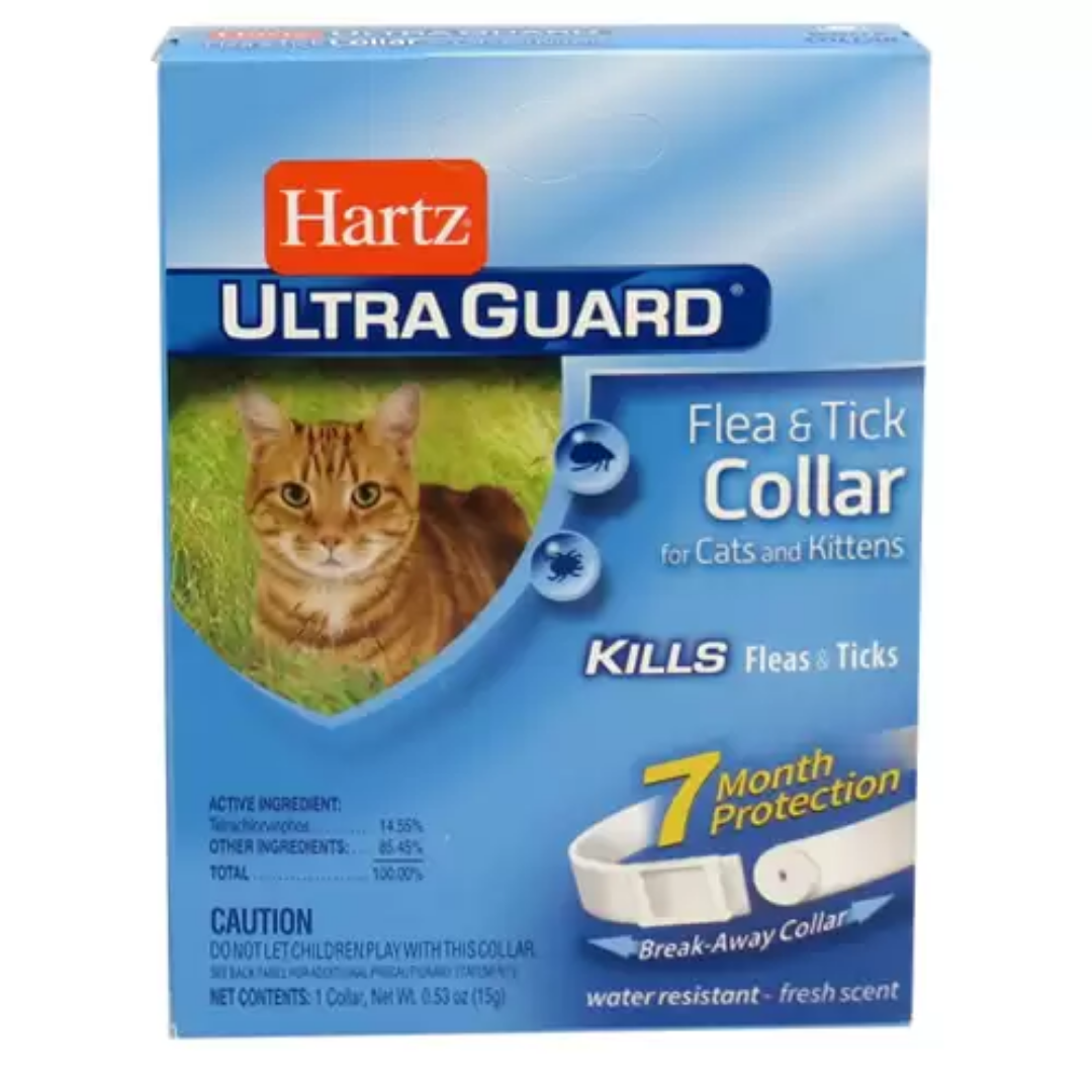 Нашийник для кішок і кошенят Hartz Ultra Guard Collar інсектоакарицидний, білий, 15г - 1
