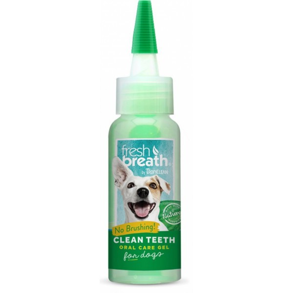 Гель для чищення зубів собак TropiClean Fresh Breath, 59мл - 1