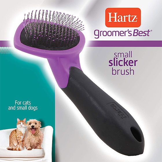 Пуходерка для кішок і собак Hartz GB Slicker brush for cats and small dogs - 1