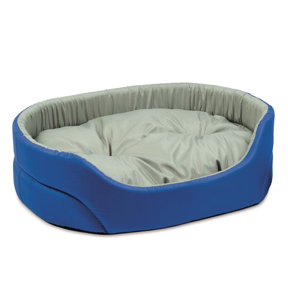 Лежак для собак Природа Омега-3 сіро-синій, 66х50х17см - 2