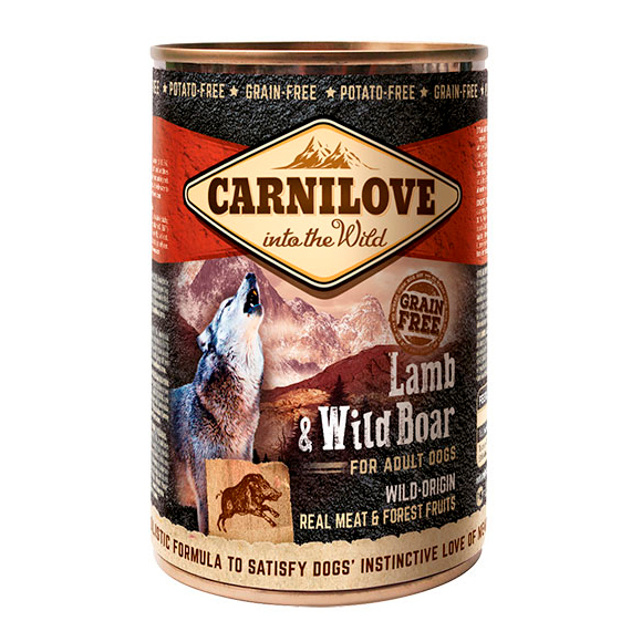 Вологий корм для собак Carnilove Adult Dogs Lamb&Wild Boar, 400 гр - 2