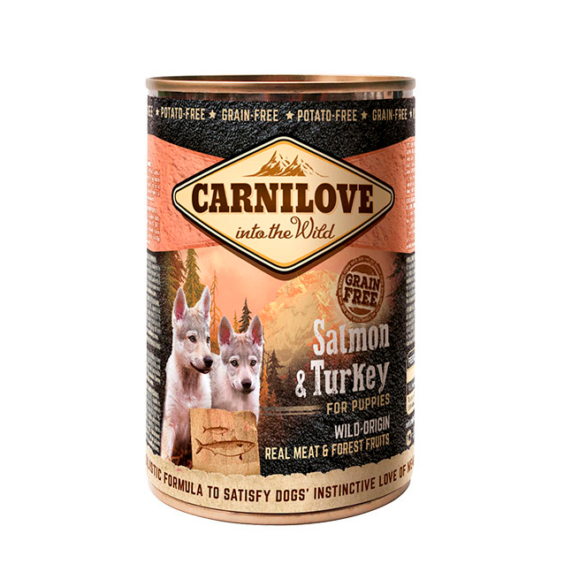 Вологий корм для собак Carnilove Puppy Salmon&Turkey, 400 гр - 2