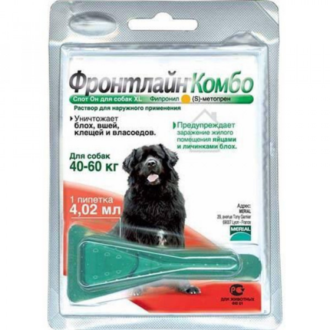 Краплі для собак 40-60кг Frontline Комбо Стоп-Он від бліх і кліщів - 1