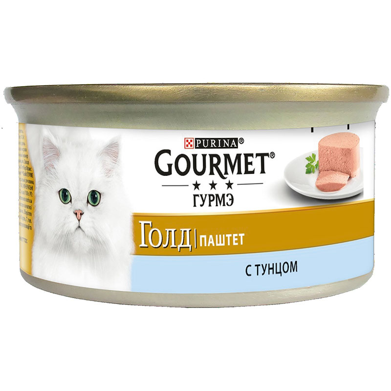 Вологий корм для котів Purina Gourmet Gold тунець паштет 85г - 2