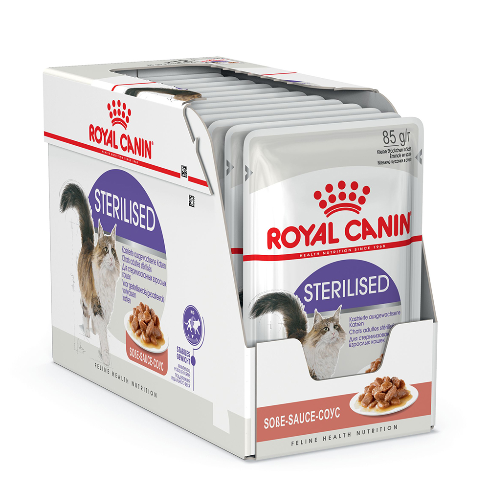 Вологий корм для котів Royal Canin Sterilised in Gravy 85г - 10