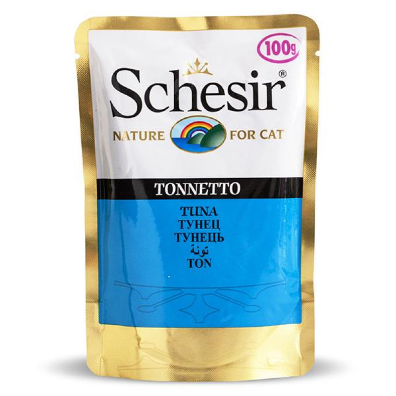 Вологий корм для котів Schesir Adult Cat Tuna, 85г - 2
