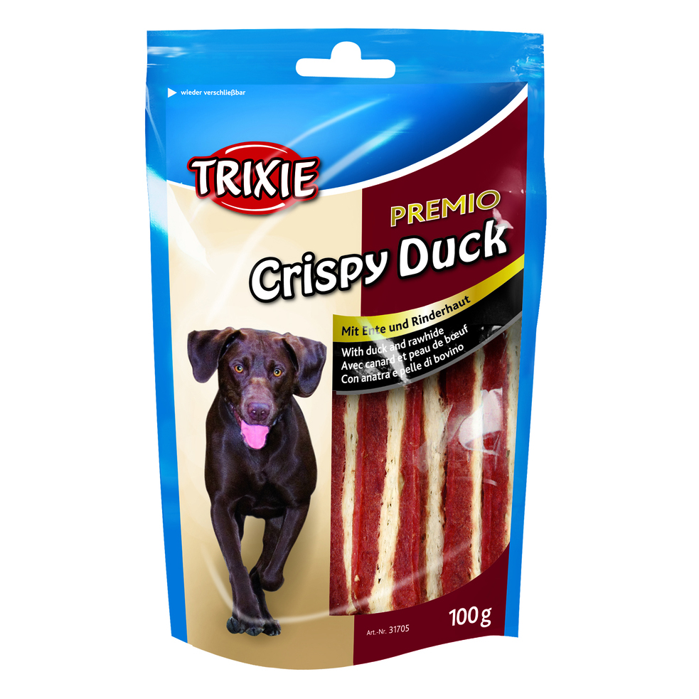 Ласощі для собак Trixie Premio Crispy Duck з мясом качки і з сириці шкіри, 100г - 2