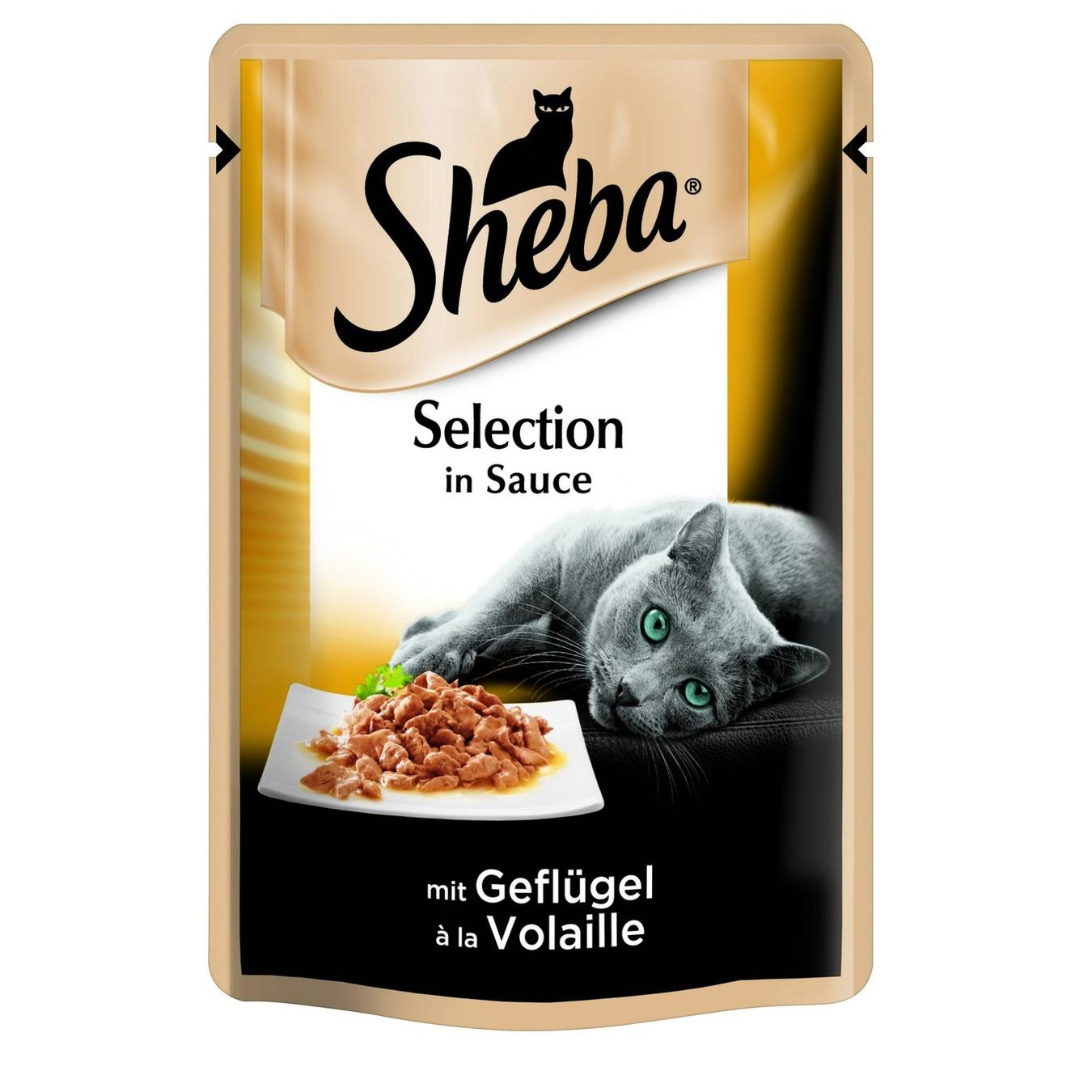 Вологий корм для котів Sheba Select Slices з домашньою птицею в соусі 85г - 1