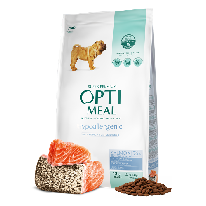 Сухий корм для собак Optimeal Adult Medium and Large Breeds Hypoallergenic - 2