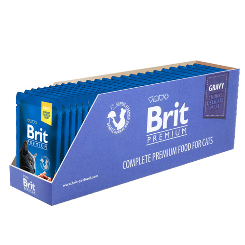 Вологий корм для котів Brit Premium з лососем і фореллю 100г - 3