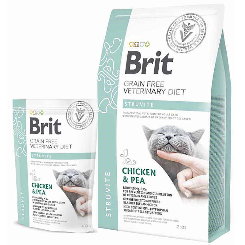 Лікувальний сухий корм для котів Brit VD Struvite Cat - 4