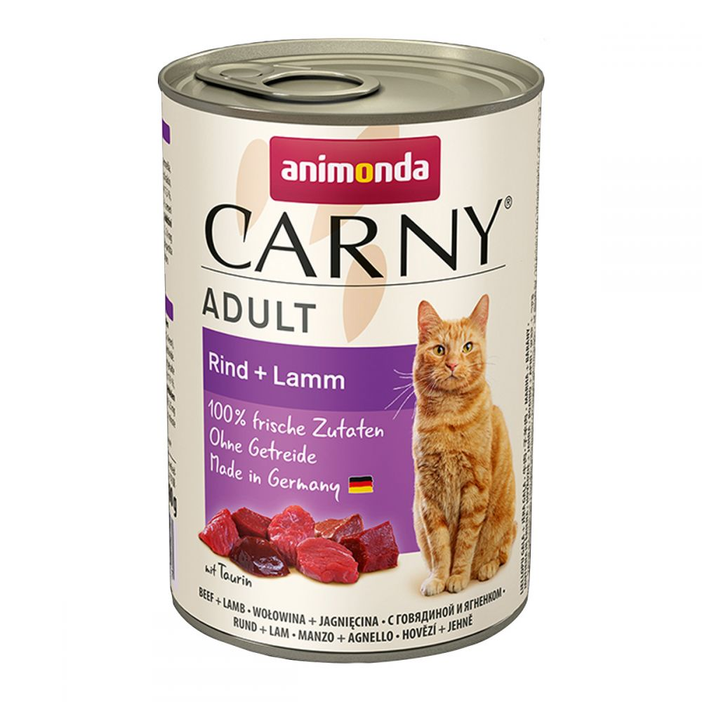Вологий корм для котів Animonda Carny Adult яловичина-ягня - 1