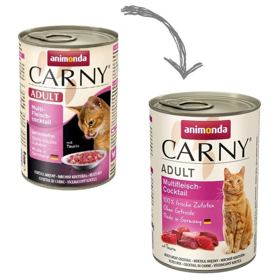 Вологий корм для котів Animonda Carny Adult мультімясной коктейль - 2