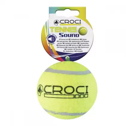 Іграшка-мяч для котів Croci тенісний з дзвінком, 3,8 см - 1