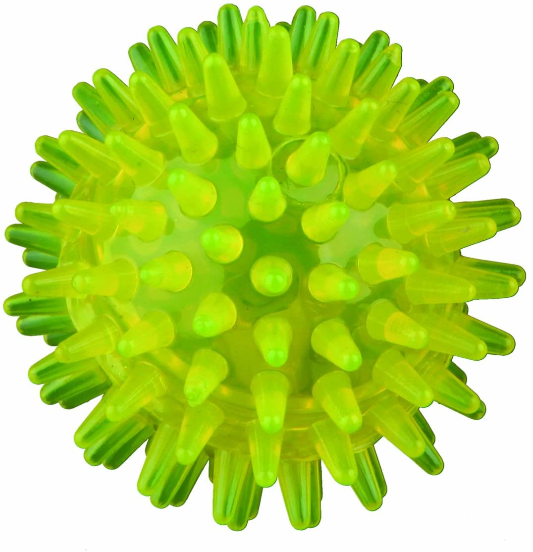 Іграшка мяч-їжак для собак Trixie термопластрезина, що світиться, без звуку, 5см - 2
