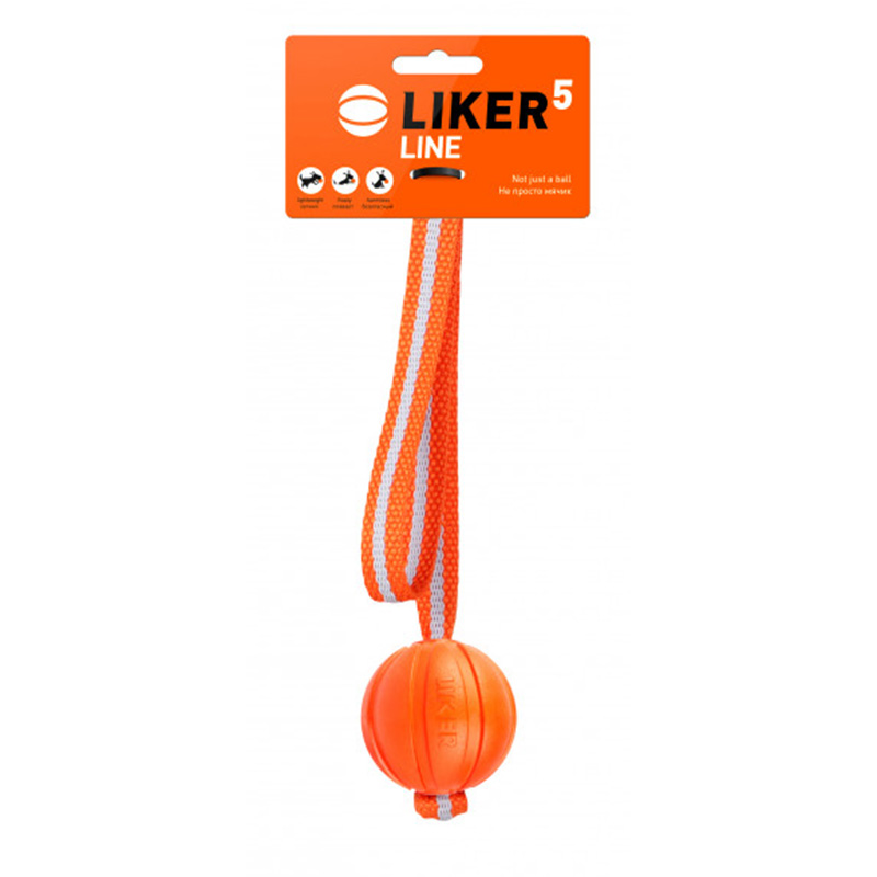 Іграшка-мяч для собак Collar Liker Line зі стрічкою - 1