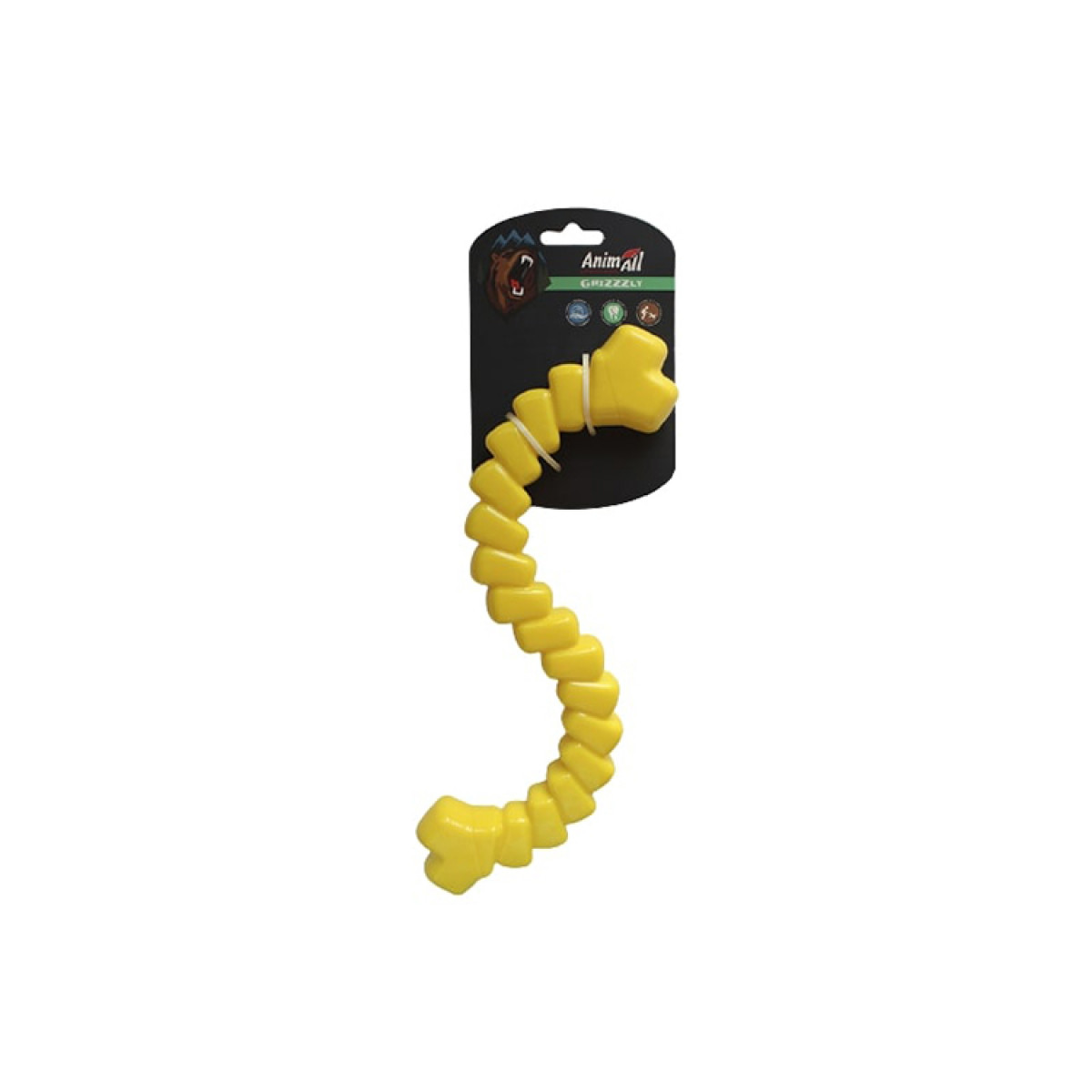 Іграшка-шнур для собак AnimAll AGrizZzly, жовтий - 2