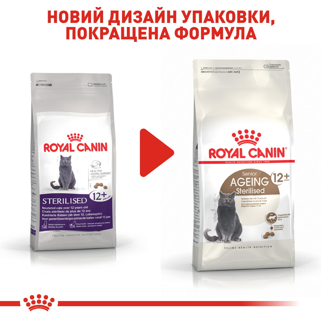 Сухий корм для котів Royal Canin Ageing Sterilised 12+ - 8
