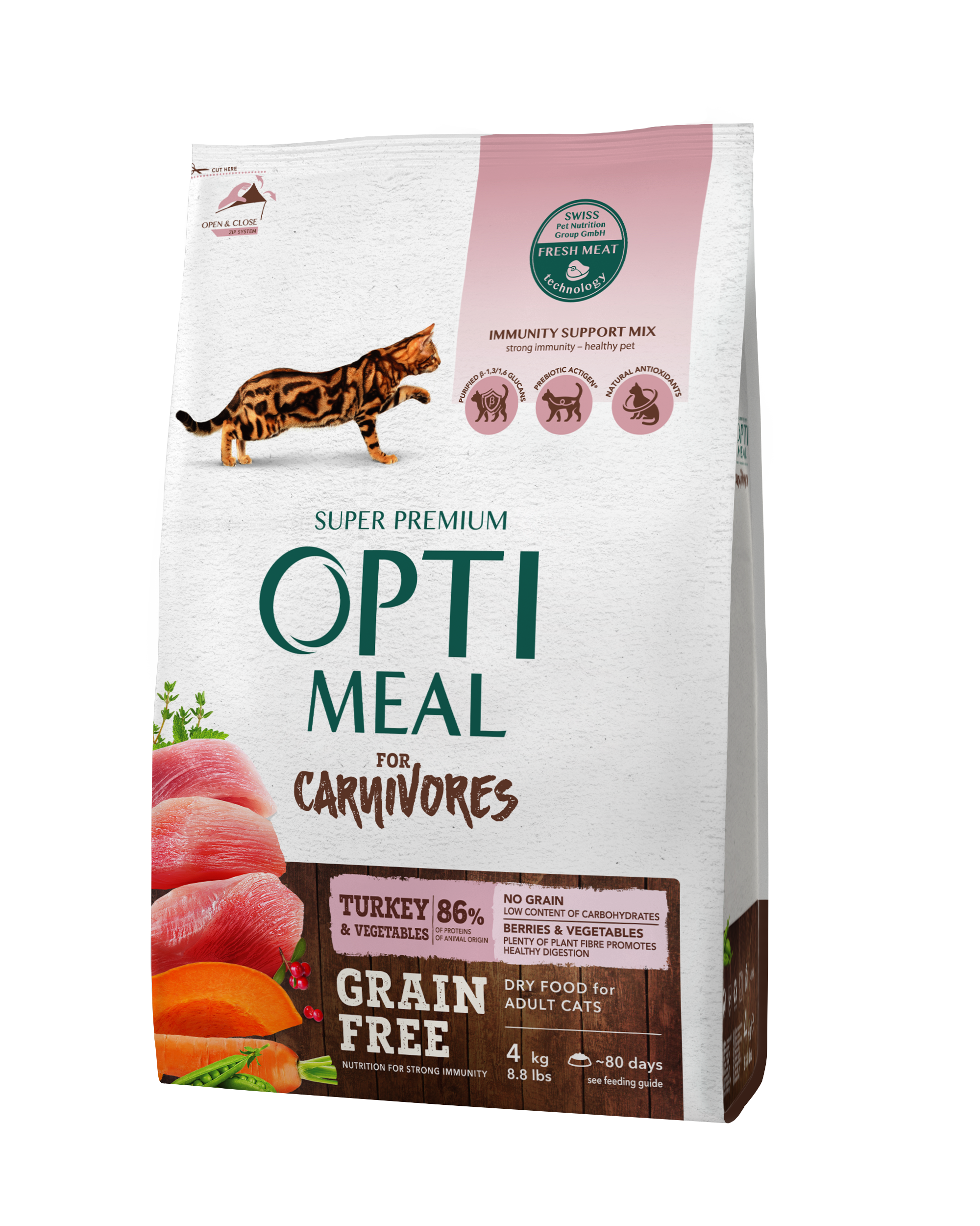 Cухий корм для котів Optimeal Adult Carnivores Grain Free - 1