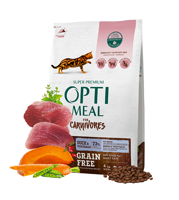 Cухий корм для котів Optimeal Adult Carnivores Grain Free - 2