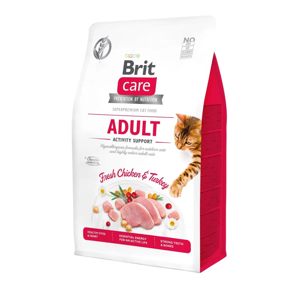 Сухий корм для котів Brit Care Cat GF Adult Activity Support - 1